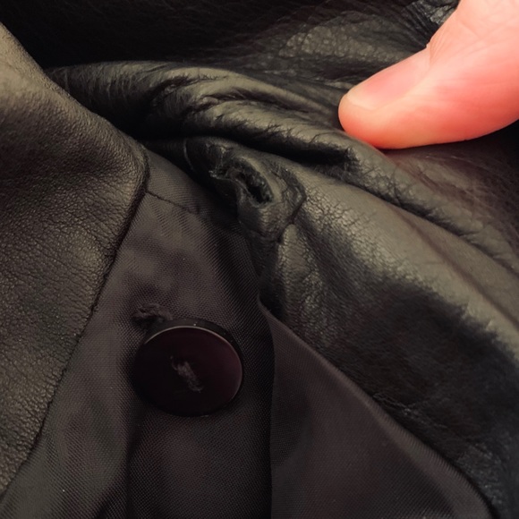 Vintage Black Lambskin & Fur Bomber Jacket - Picture 11 of 16